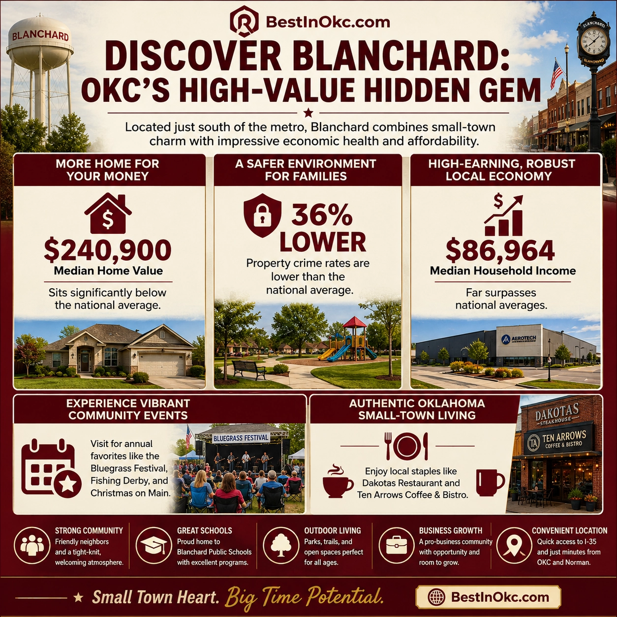 Blanchard, Oklahoma — southwest metro community and local guide