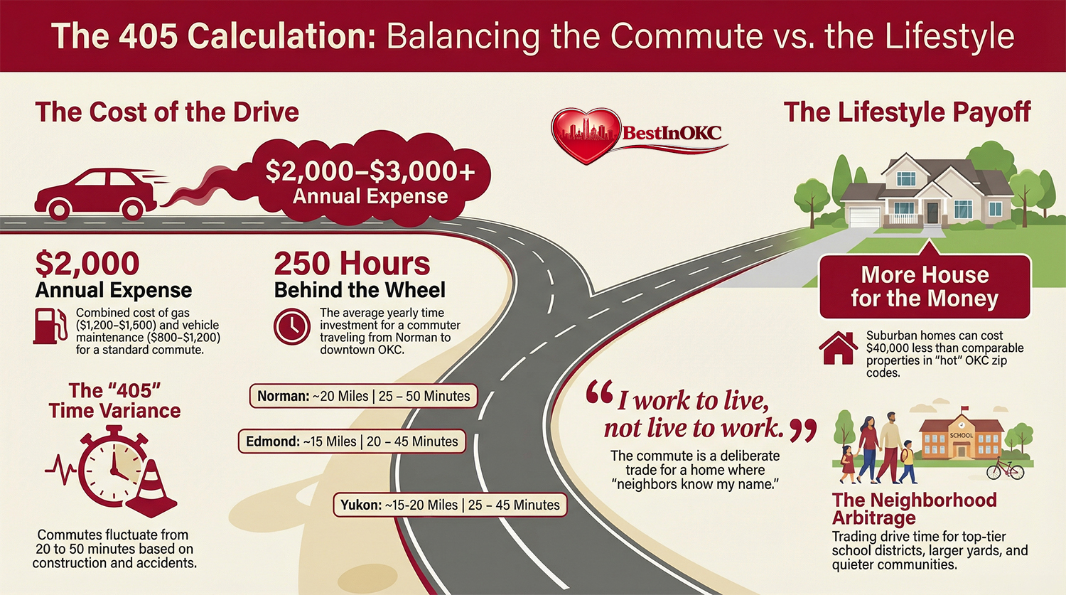 The Commuter's Dilemma: Living Across Town While Working in OKC