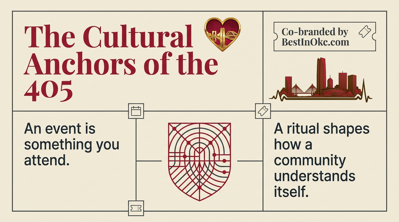 Oklahoma City 405 cultural anchors: annual festivals, arts, and community traditions locals mark on the calendar