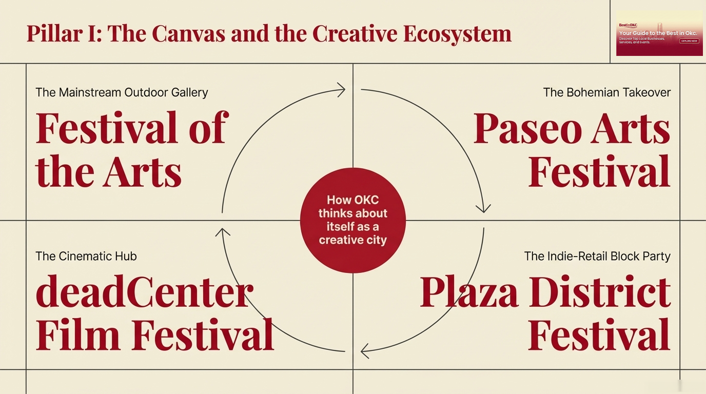 Oklahoma City Festival of the Arts and downtown cultural events on the annual OKC traditions list