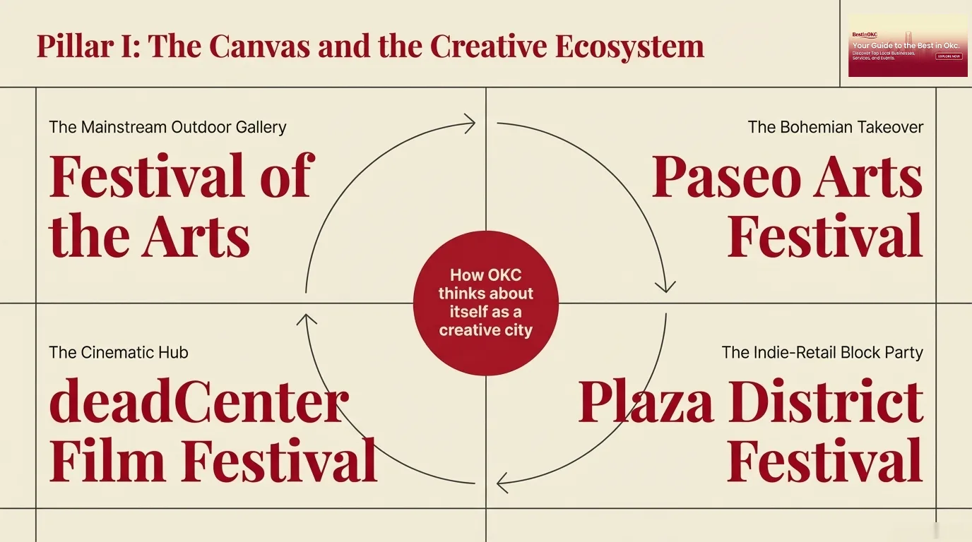 Oklahoma City Festival of the Arts and downtown cultural events on the annual OKC traditions list