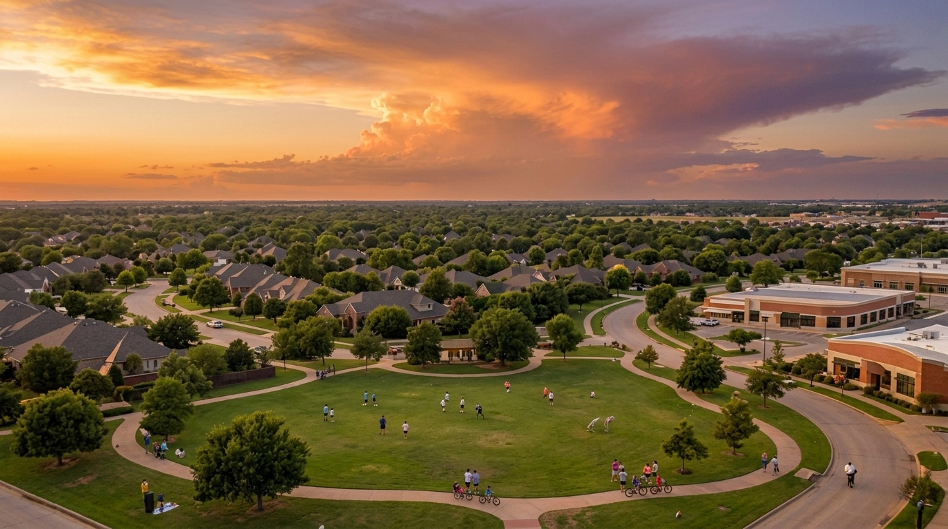 Moore, Oklahoma — south OKC metro hub along I-35 with retail corridors and neighborhood parks