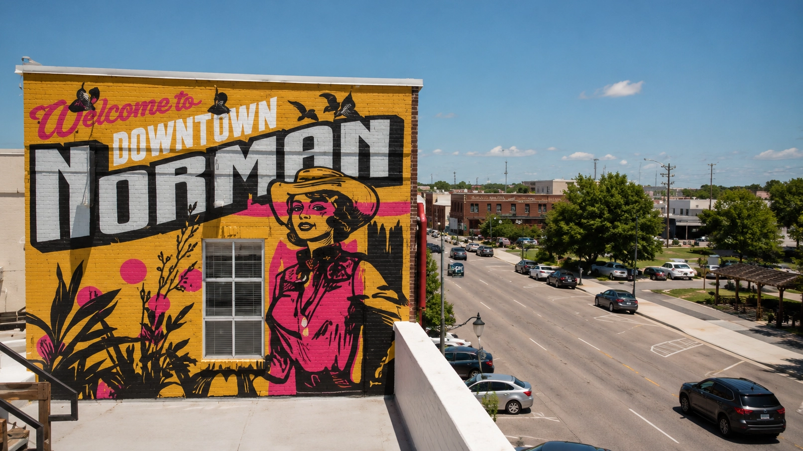 Norman, Oklahoma — OU college town with campus life, downtown, and south OKC metro energy