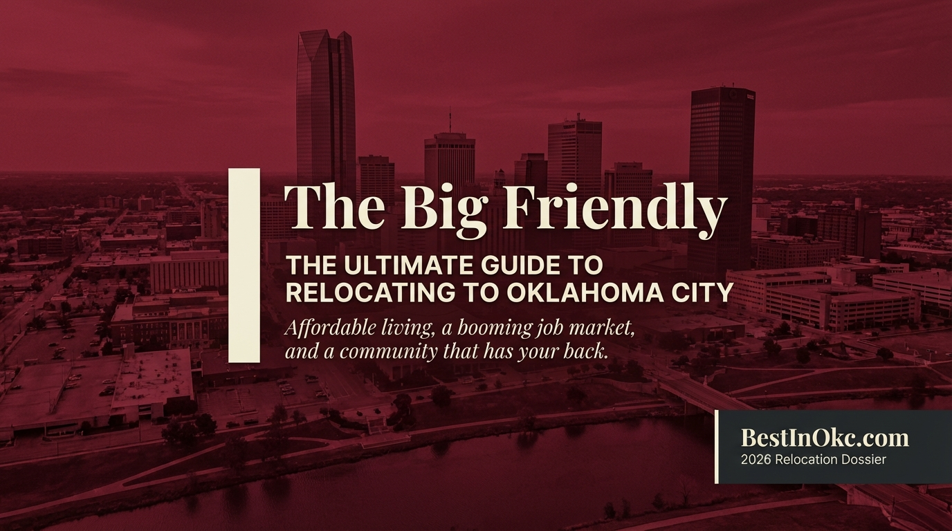 OKC Relocation Playbook visual 1: cost of living, housing, jobs, and neighborhood guide for moving to Oklahoma City