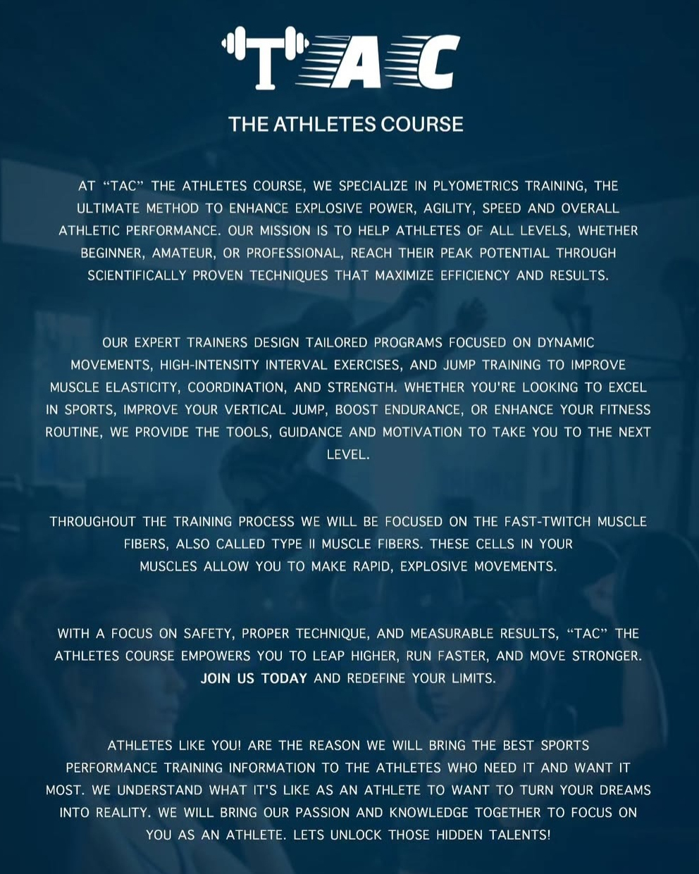 The Athlete's Course